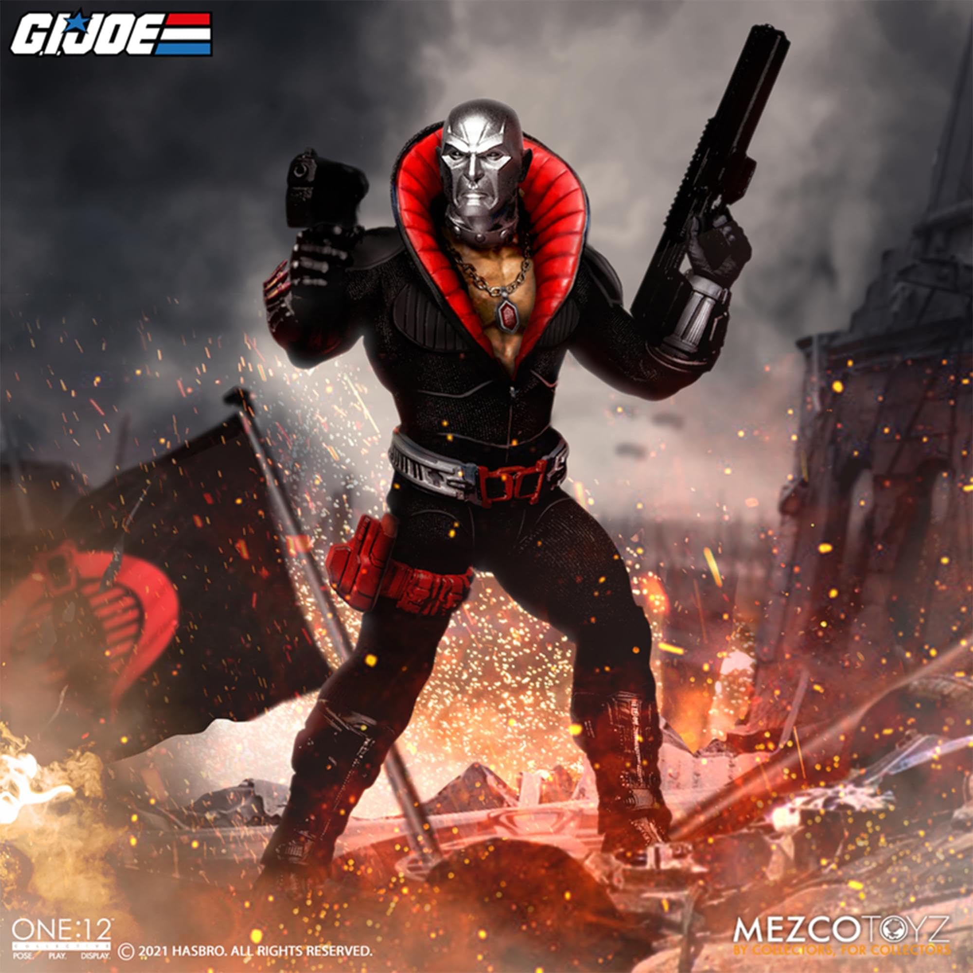 Foto 7 pulgar | Figura De Acción Mezco Toys G.i. Joe Destro Escala 1/12 17 Cm - Venta Internacional.
