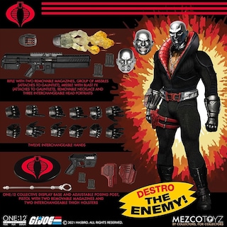 Foto 7 | Figura De Acción Mezco Toys G.i. Joe Destro Escala 1/12 17 Cm - Venta Internacional.