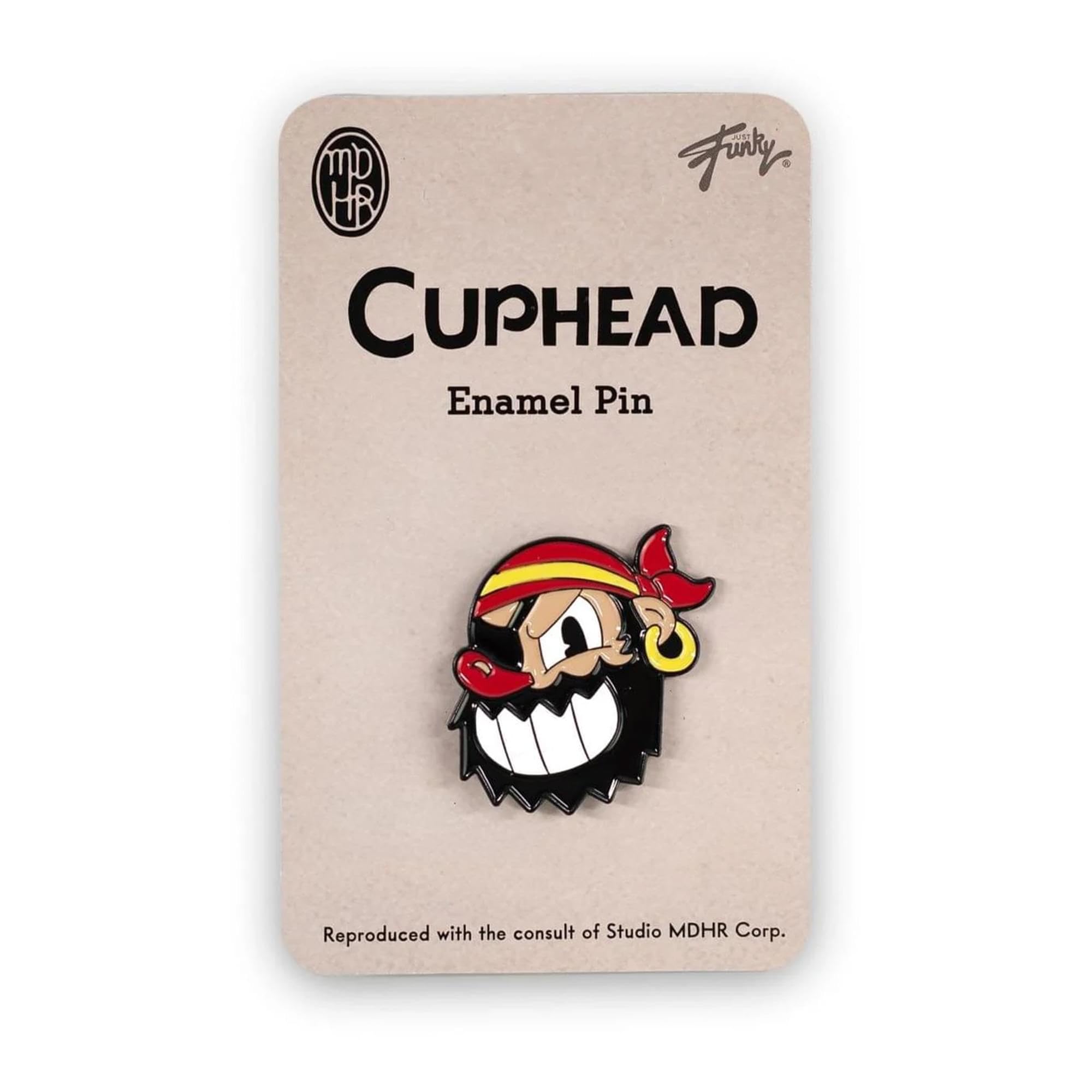 Foto 3 | Pin De Coleccionista Cuphead Pirate Boss Esmaltado Just Funky - Venta Internacional.