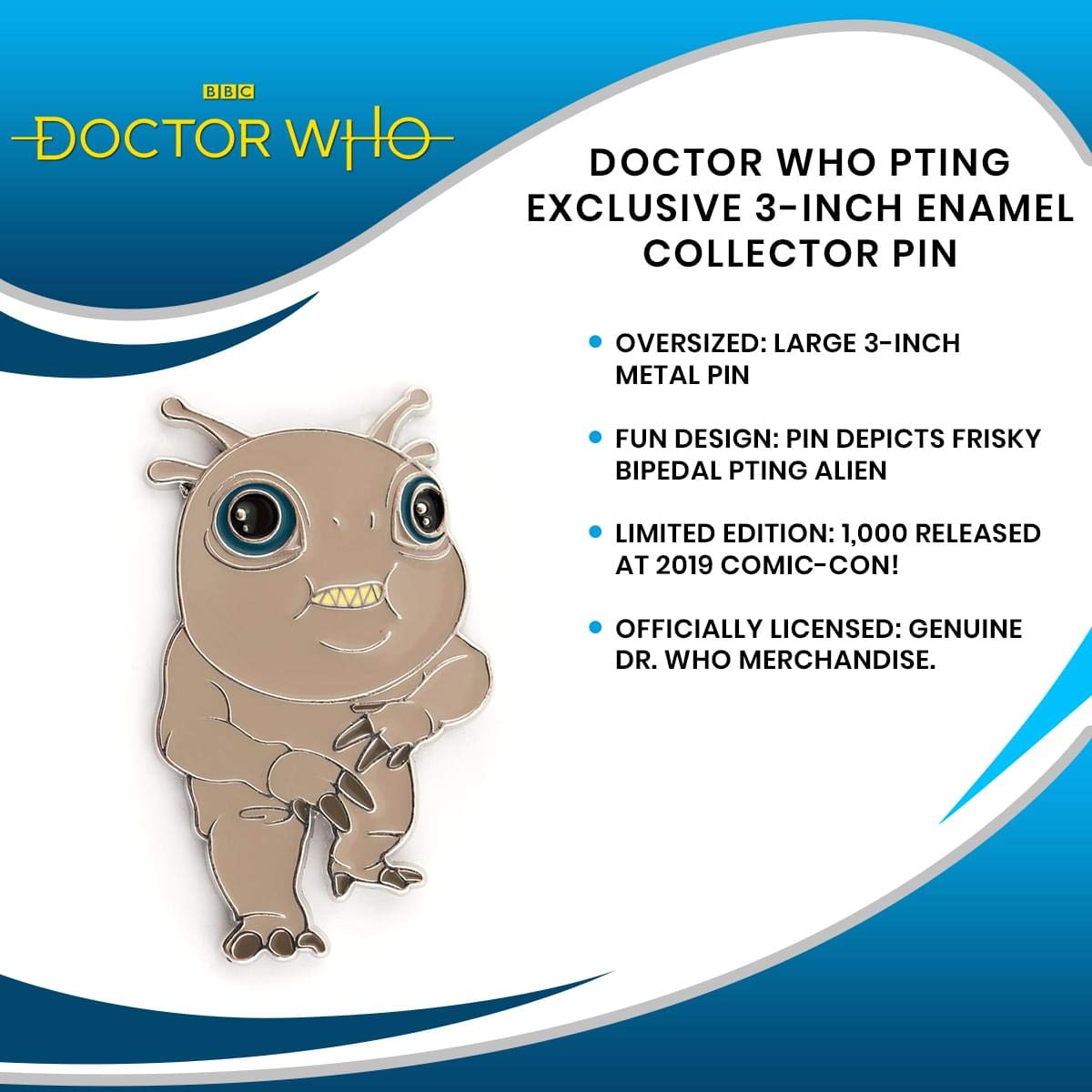 Foto 5 | Collector Pin Doctor Who Pting Esmalte De 7 62 Cm  Edición Limitada - Venta Internacional.