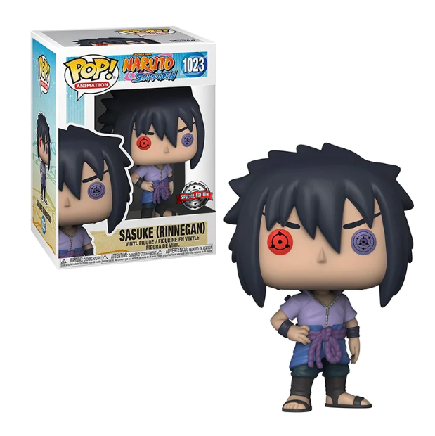 Foto 4 pulgar | Figura de Sasuke Rinnegan 1023 Naruto Shippuden Special Edition Funko Pop