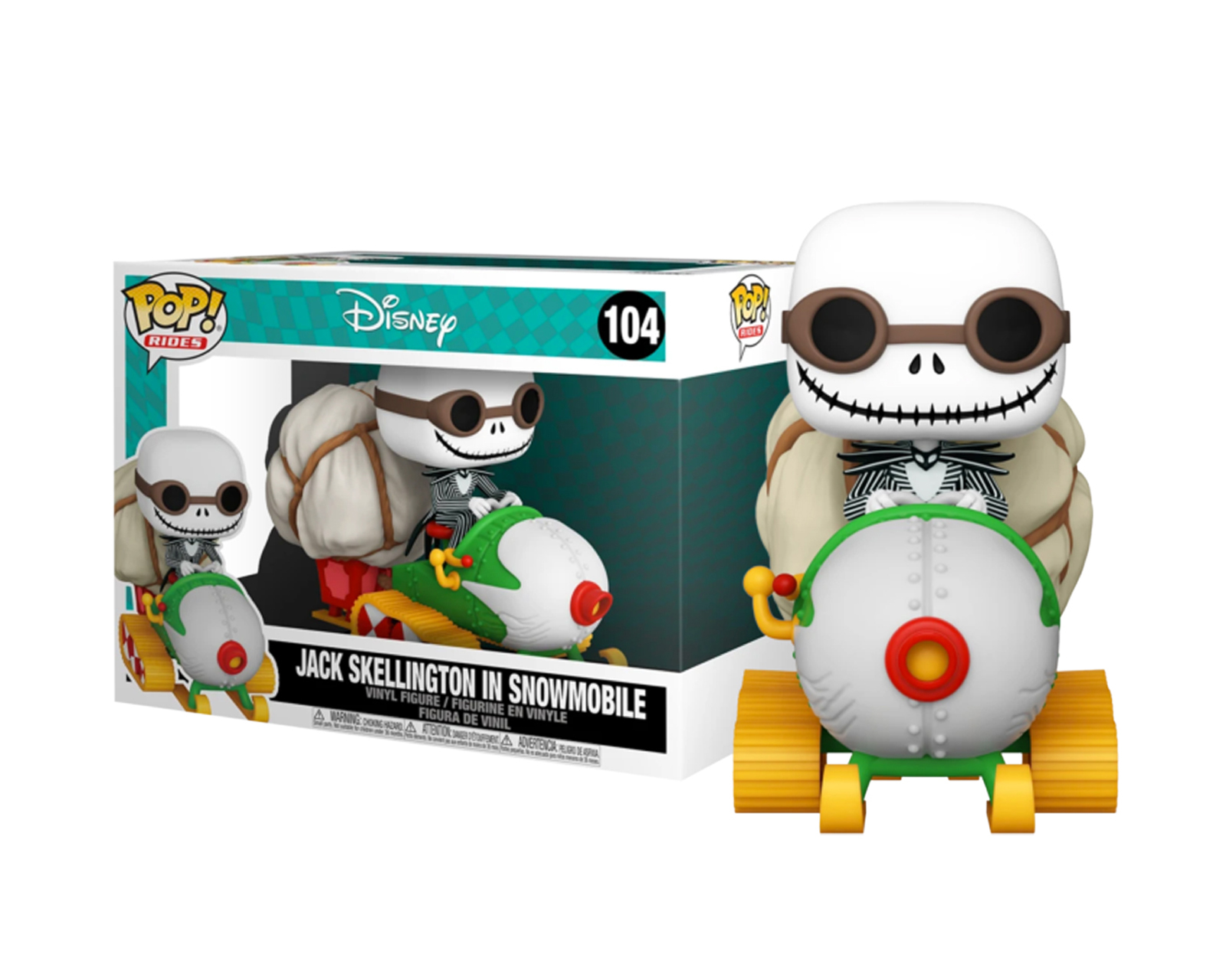 Foto 2 pulgar | Figura de Jack Skellington In Snowmobile 104 Disney Funko Pop