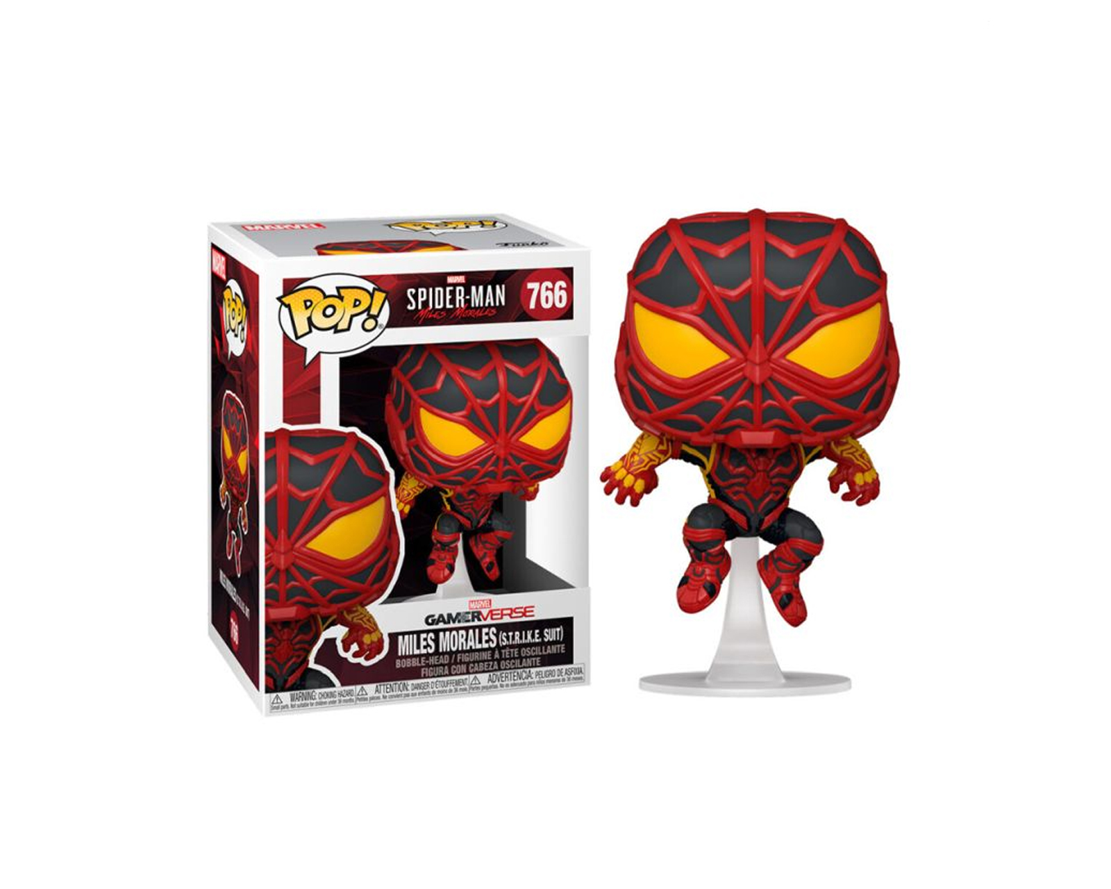 Figura de Miles Morales 766 Spiderman Funko Pop Multicolor