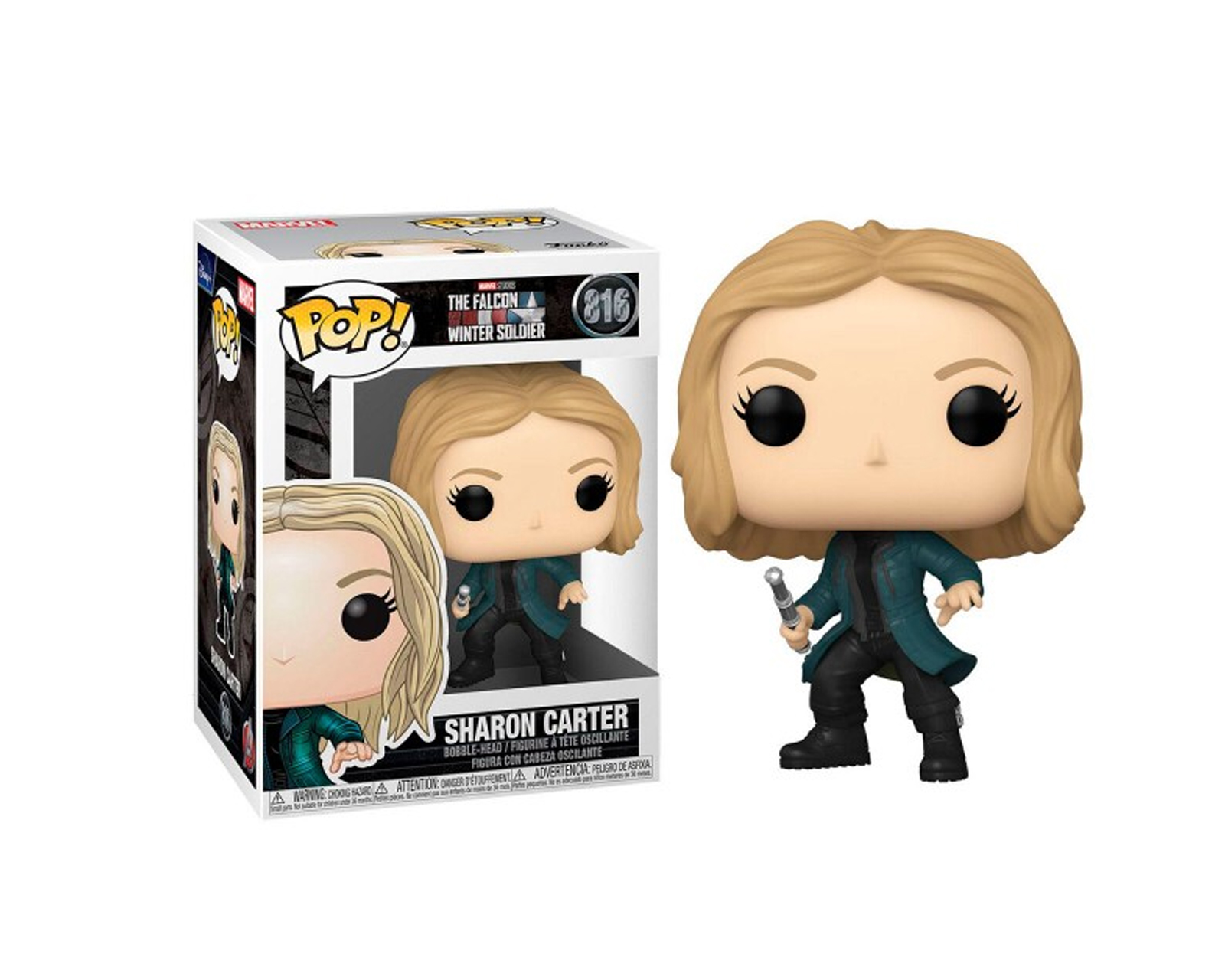 Foto 2 pulgar | Figura de Funko Pop Sharon Carter 816 de Falcon y el Soldado de Invierno