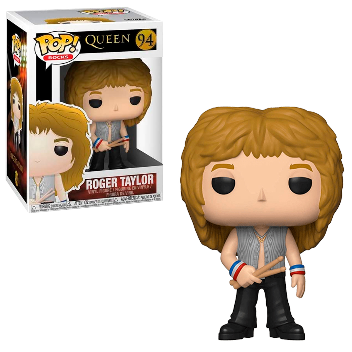 Foto 4 pulgar | Figura de Roger Taylor 94 Queen Funko Pop Multicolor