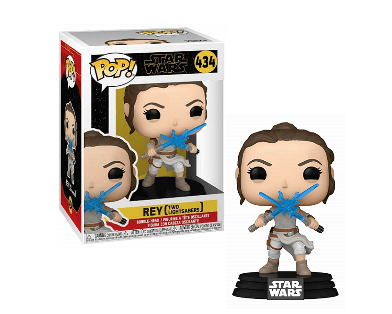 Foto 2 pulgar | Figura de Funko Pop Rey Two Lightsabers 434 de Star Wars