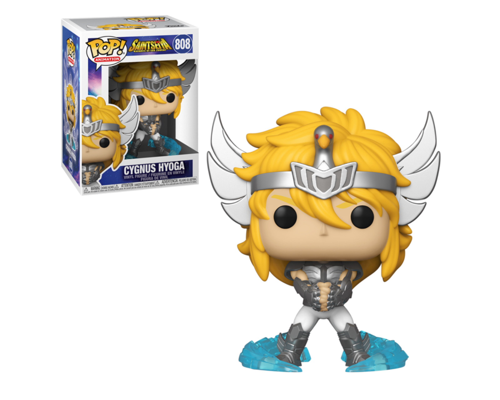 Foto 2 pulgar | Figura de Cygnus Hyoga 808 Saint Seiya Caballeros del Zodiaco Funko Pop