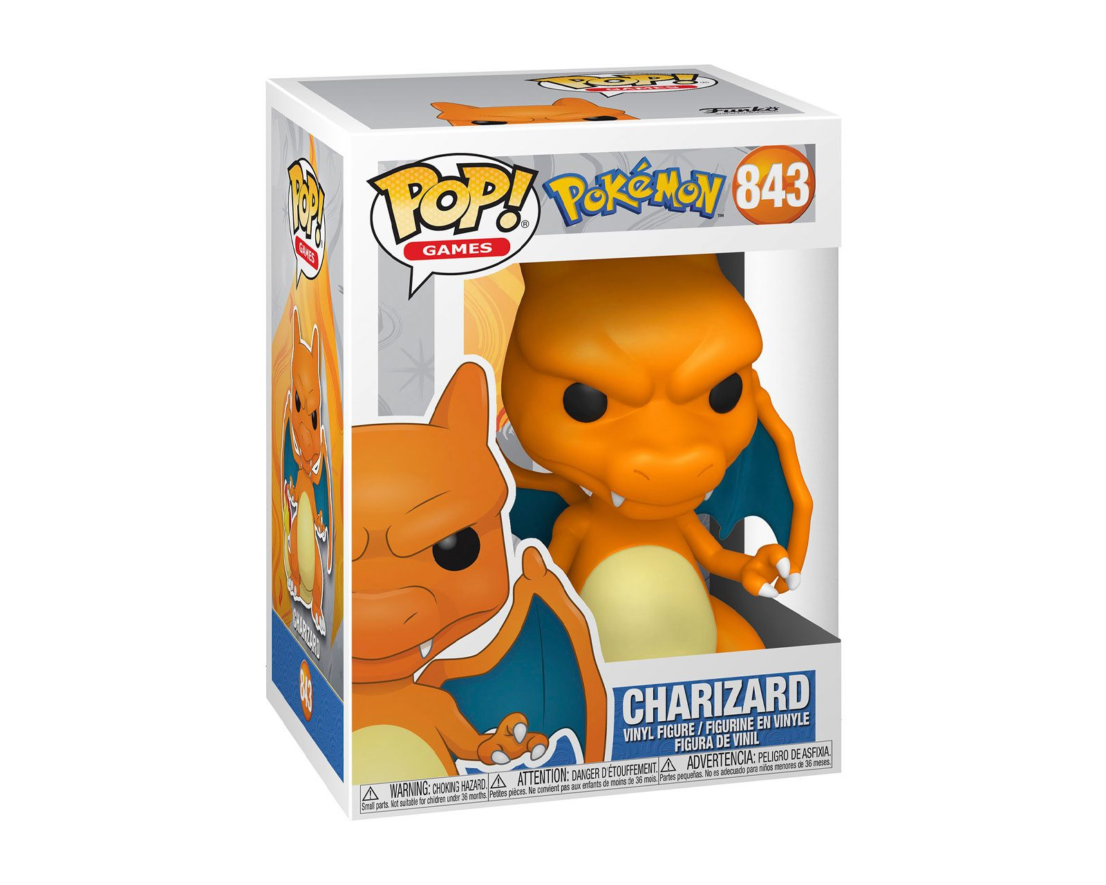 Foto 3 pulgar | Figura de Charizard 843 Pokemon Funko Pop