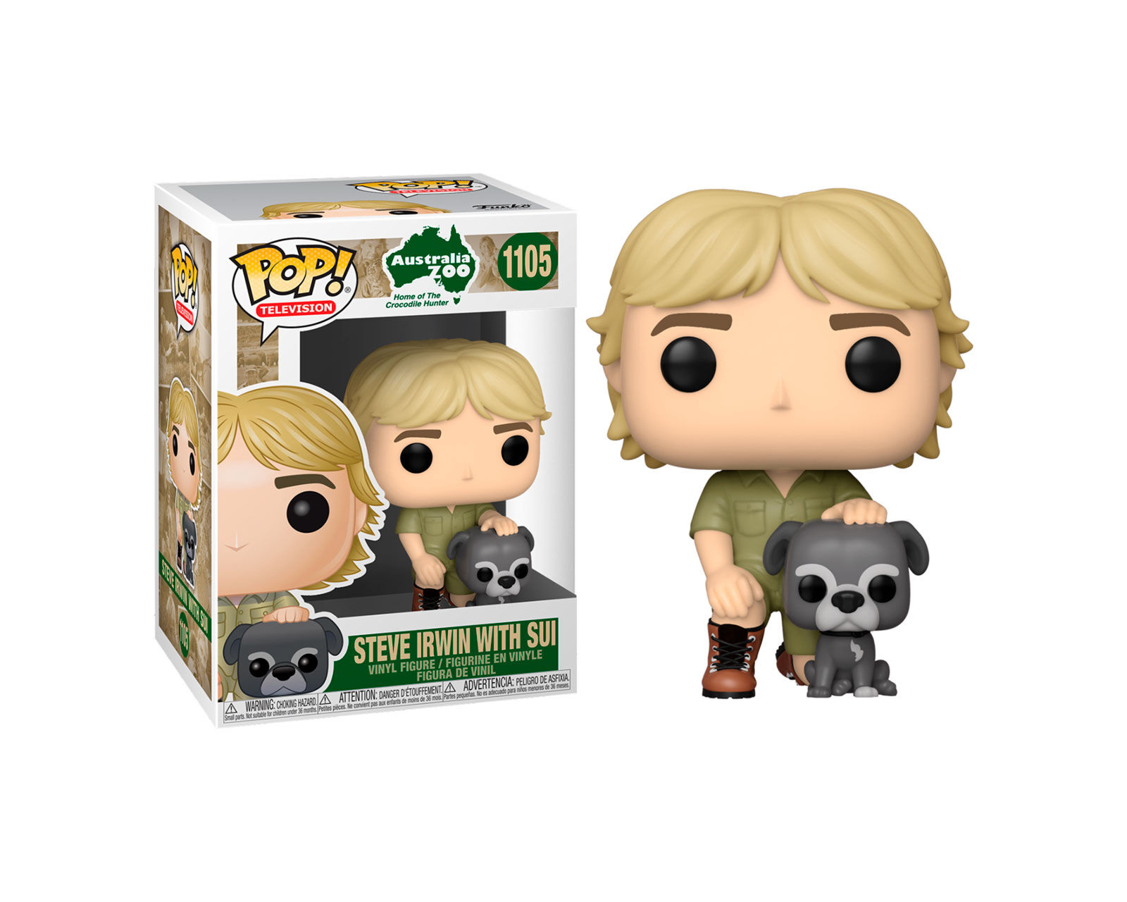 Foto 2 pulgar | Figura de Funko Pop Steve Irwin con Sui 1105