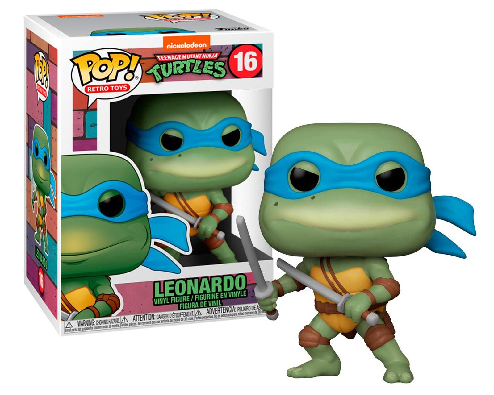 Foto 2 pulgar | Figura de Leonardo 16 Tortugas Ninja Funko Pop