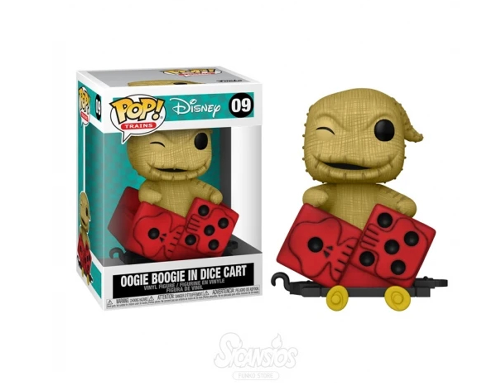 Foto 2 pulgar | Figura de Oogie Boogie In Dice Cart 09 Disney Funko Pop