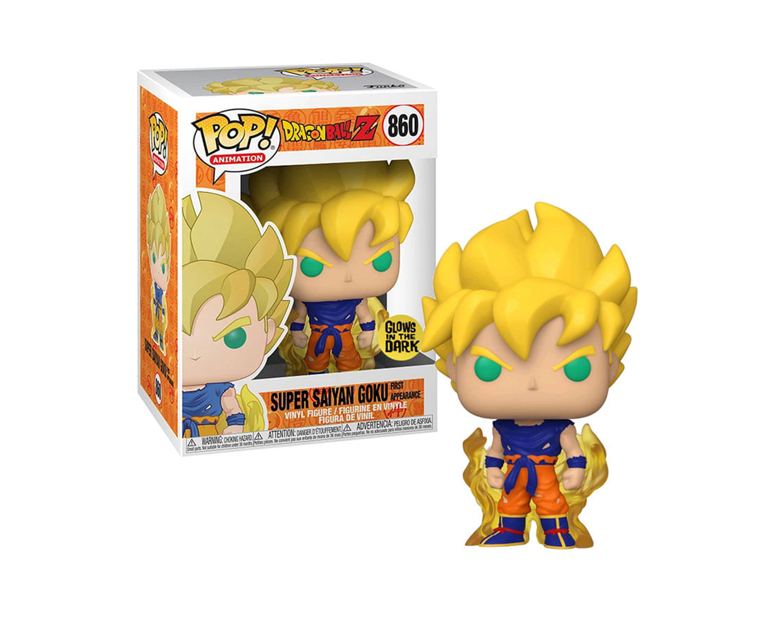 Foto 2 pulgar | Figura Funko Pop Super Saiyan Goku First Appearance 860 Dragon Ball Z