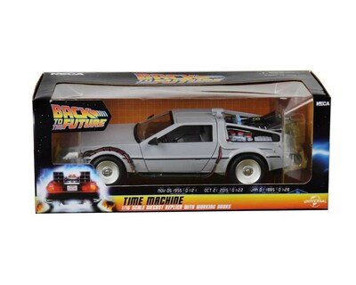 Foto 2 | Figura Máquina del Tiempo de Volver al Furturo Banpresto 1/16 Diecast Replica Neca