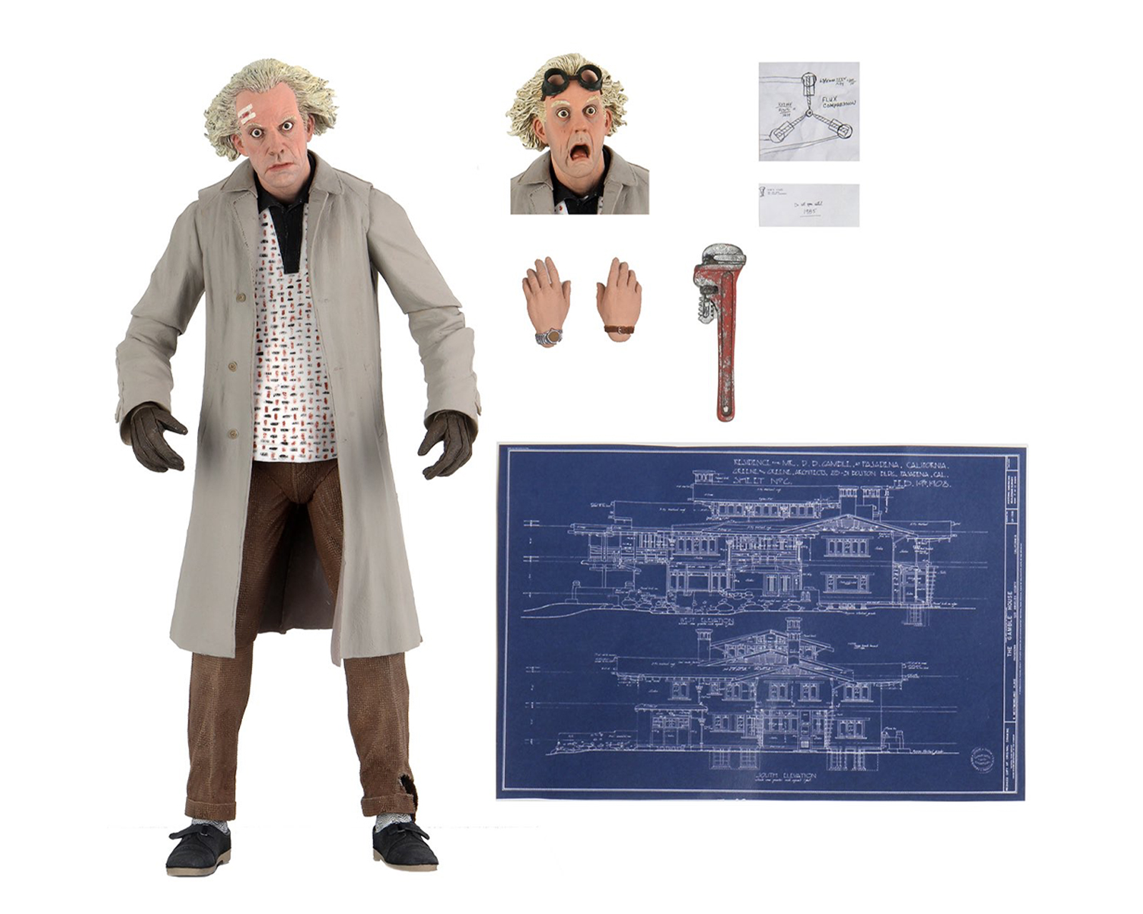 Figura de Neca Doctor Brown Ultimate Volver al Futuro