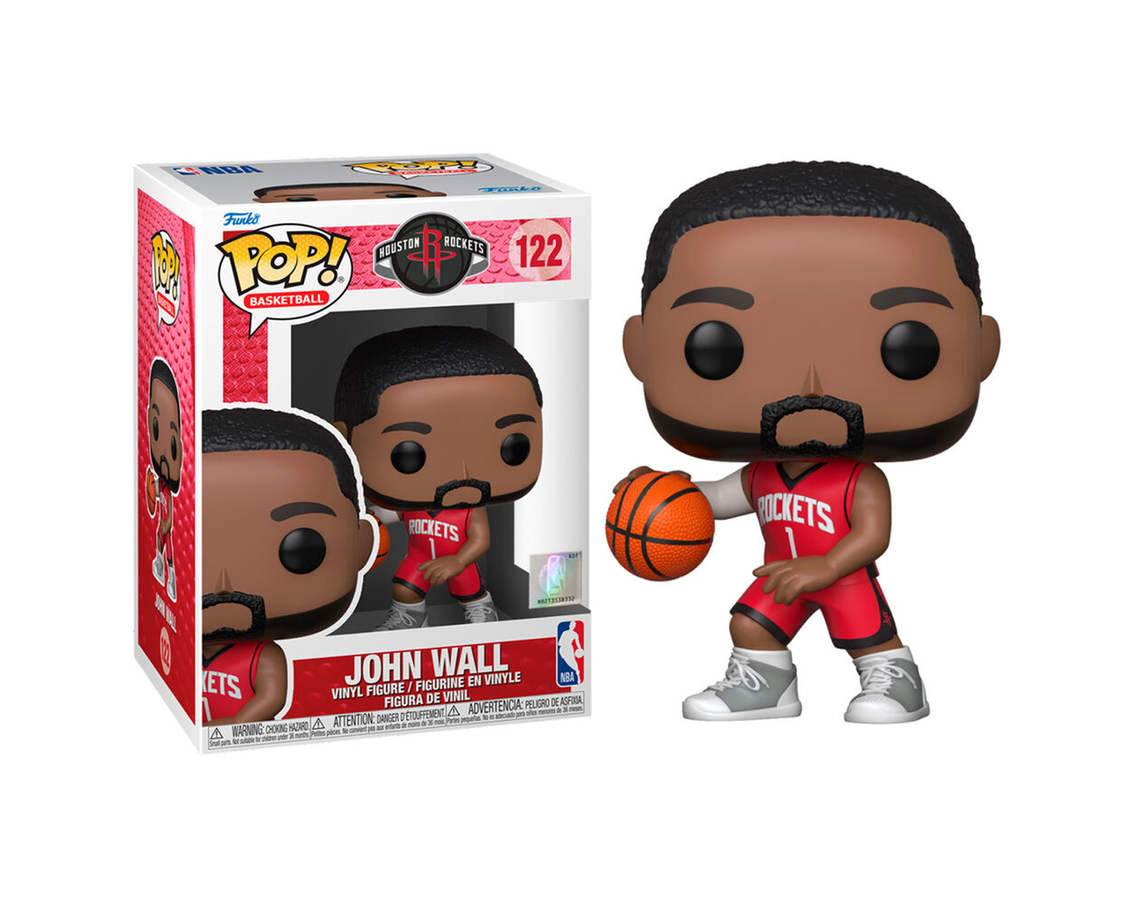 Foto 2 pulgar | Funko Pop Figura John Wall 122 Houston Rockets