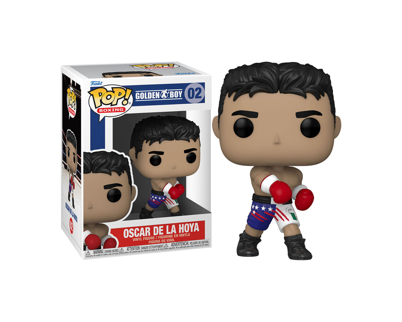 Foto 2 pulgar | Figura Funko Pop Oscar de la Hoya 02 Golden Boy