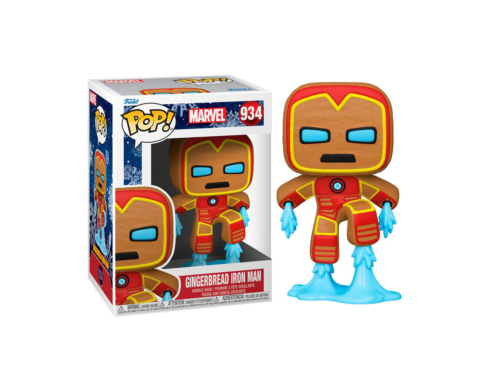 Foto 2 pulgar | Funko Pop Figura Gingerbread Iron Man Tipo Galleta 934 Marvel