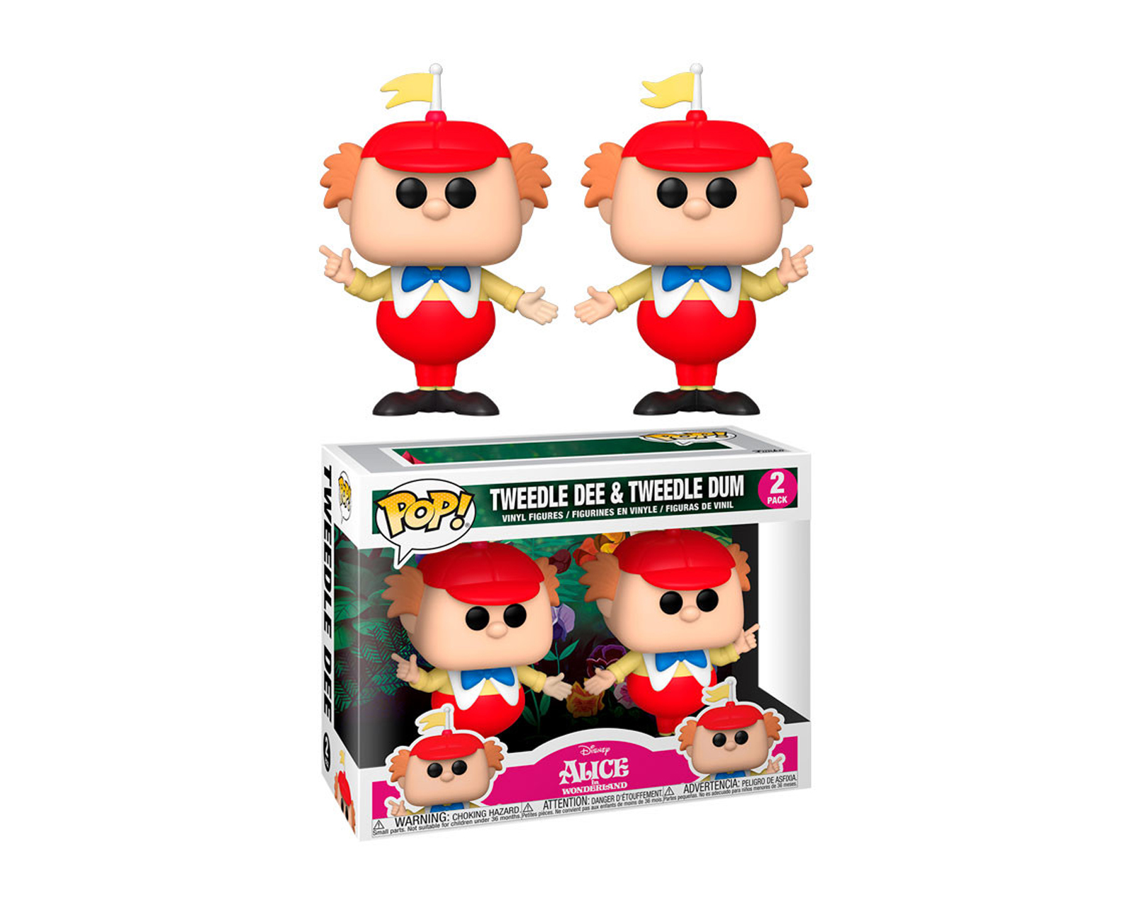 Foto 2 pulgar | Figuras Alicia en el País de las Maravillas Funko Pop Tweedle Dee y Tweedle Dum 2