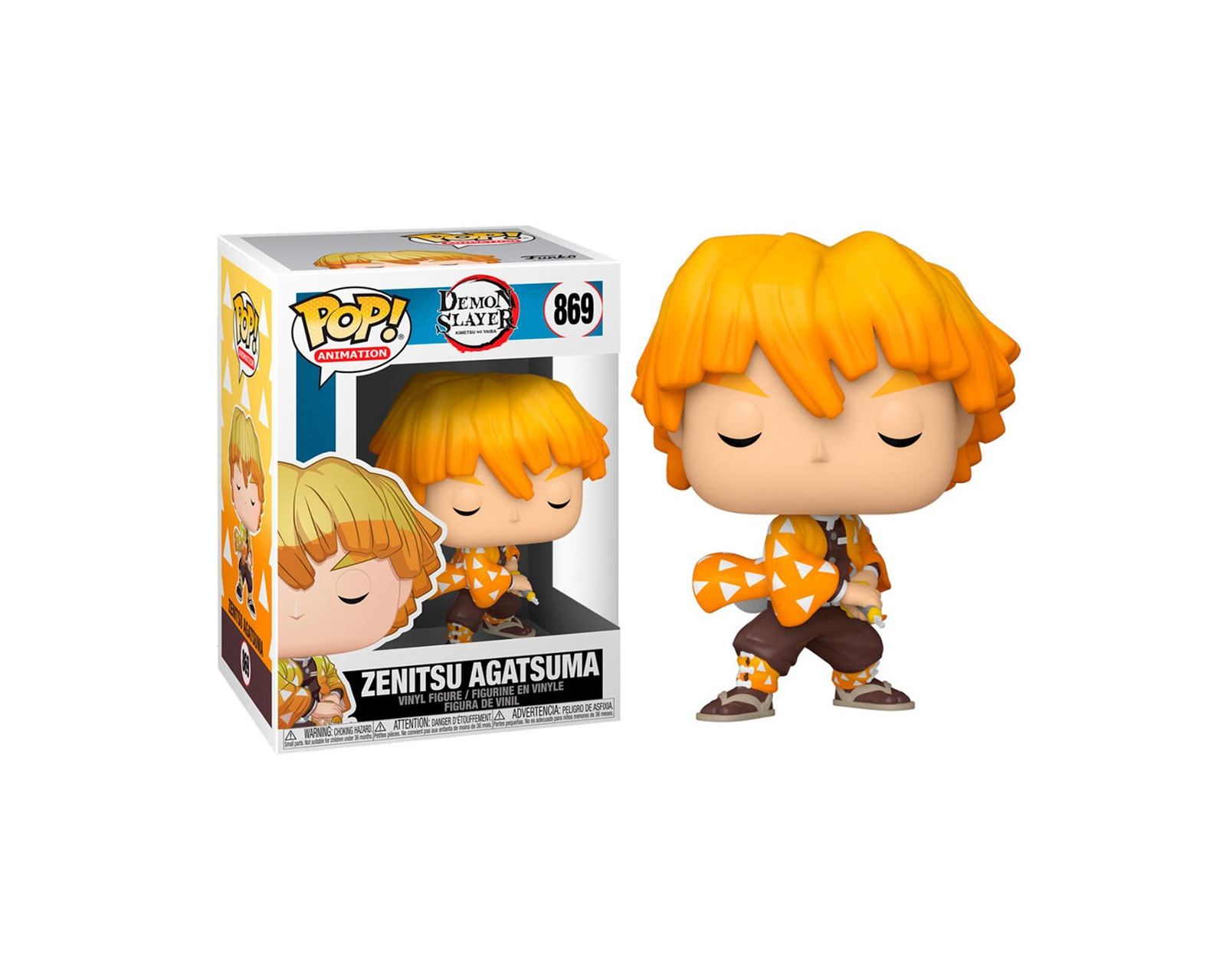 Figura Funko Pop de Zenitsu Agatsuma 869 Demon Slayer