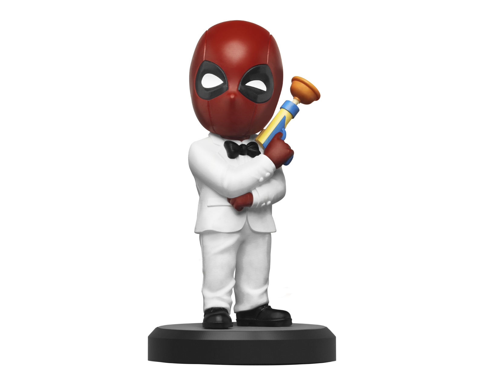 Foto 2 pulgar | Figura Deadpool Agente Secreto Beast Kingdom Mini Egg Marvel