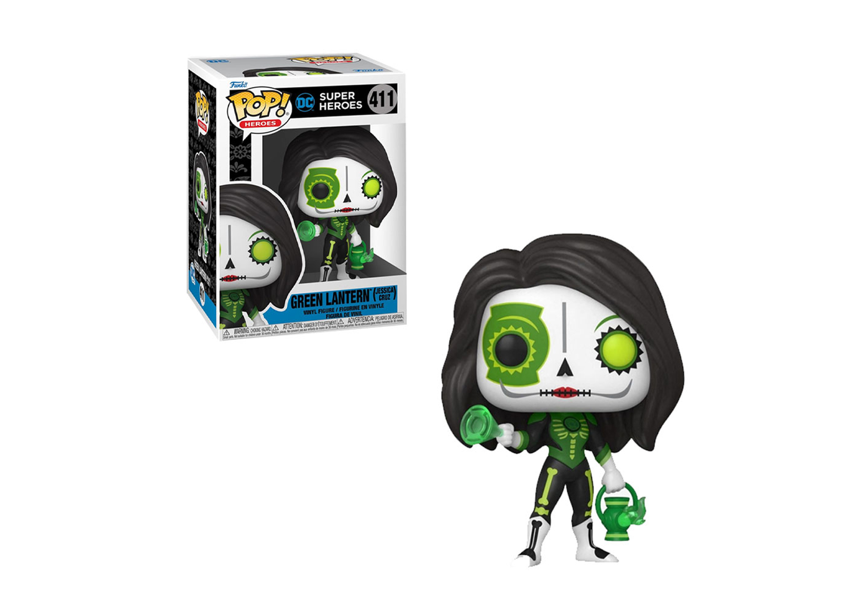 Foto 2 pulgar | Figura Funko Pop Linterna Verde Jessica Cruz 411 Super Heroes Dc