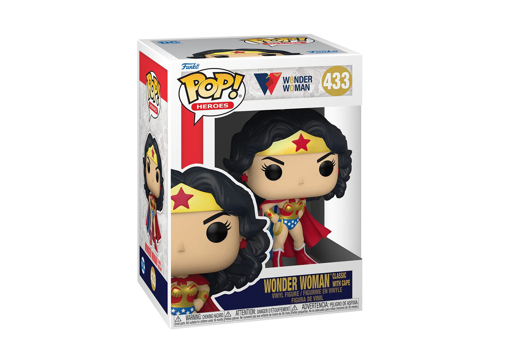 Foto 3 pulgar | Figura Funko Pop Mujer Maravilla Clásica con Capa 433 Dc