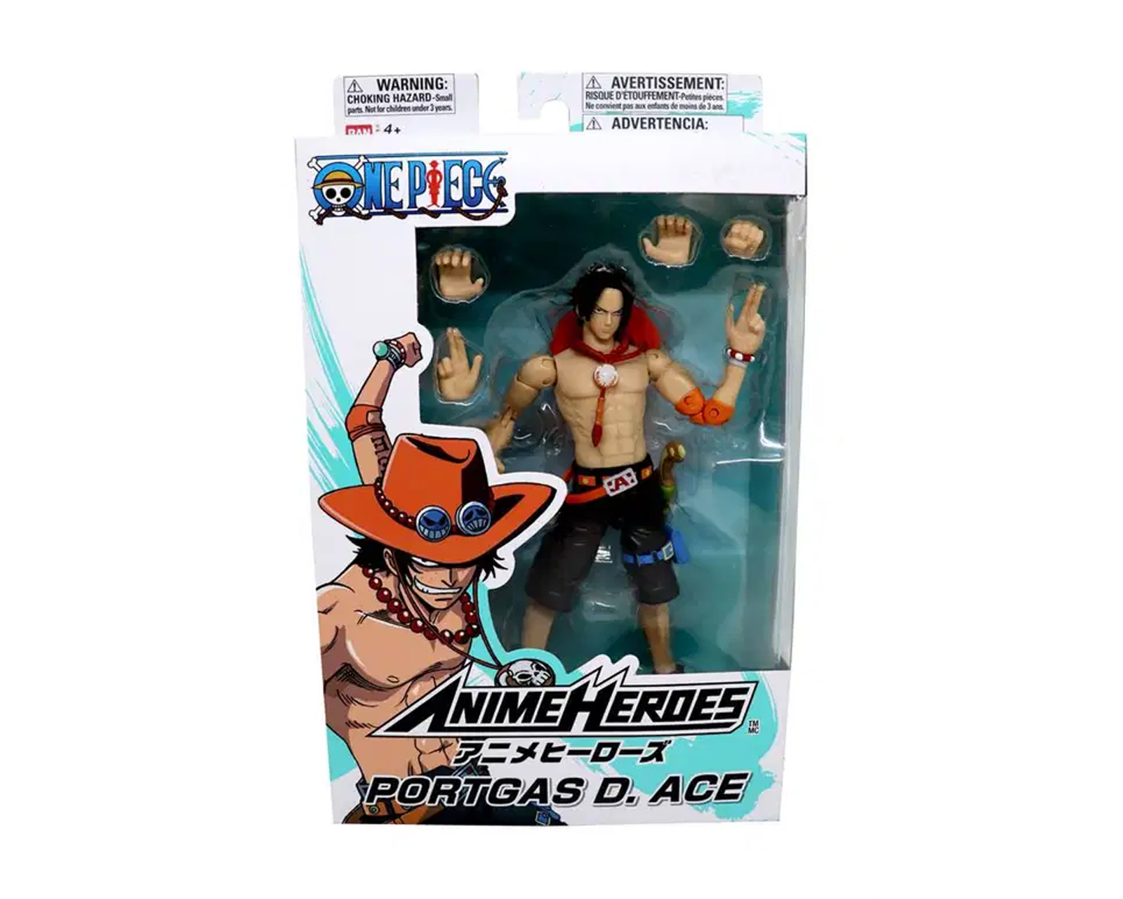 Foto 4 pulgar | Figura Portgas D Ace Bandai Anime Heroes One Piece