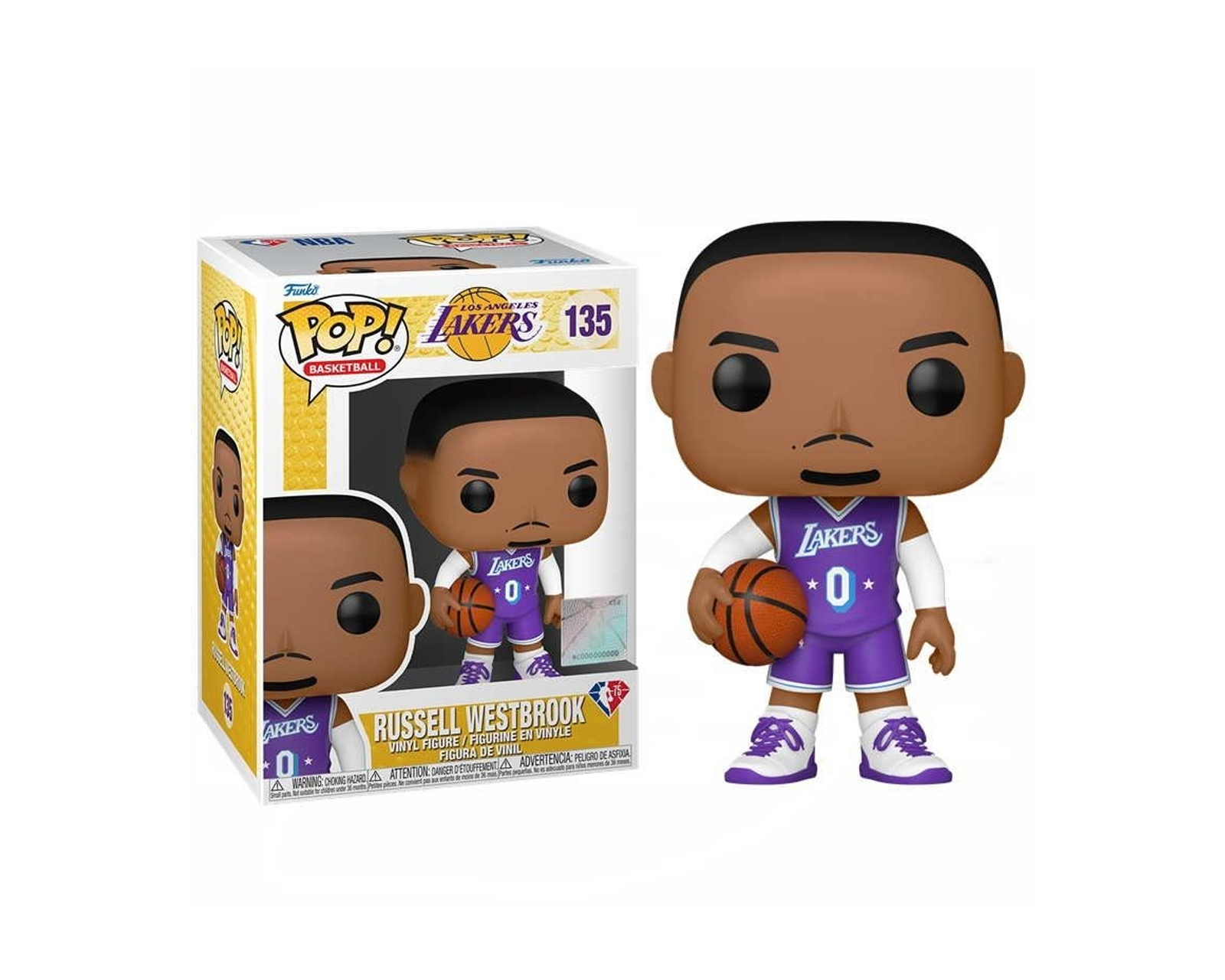 Foto 2 pulgar | Figura Funko Pop Russell Westbrook 135 Lakers