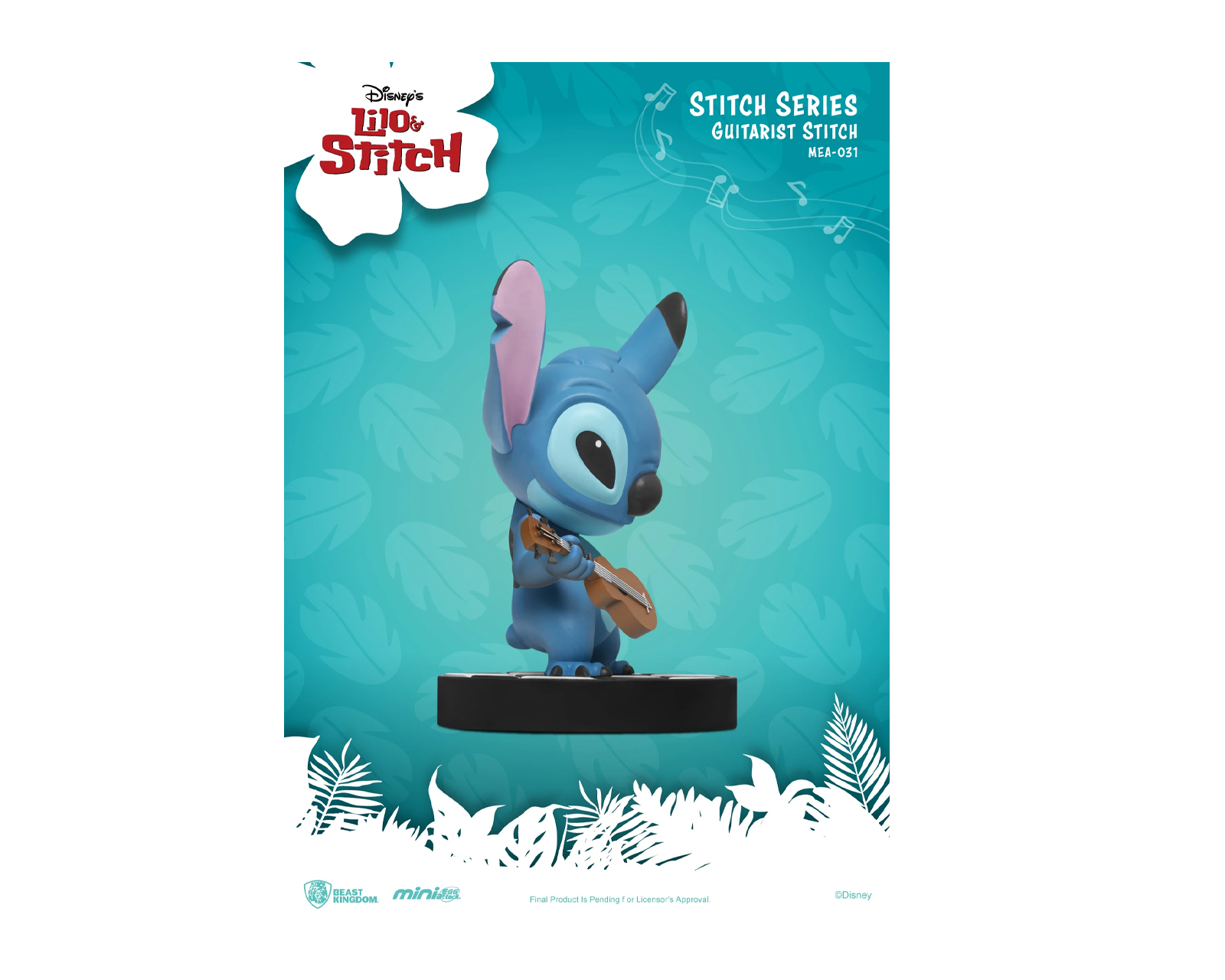 Foto 3 pulgar | Figura Stitch Guitarrista Mini Egg Attack Beast Kingdom de Disney