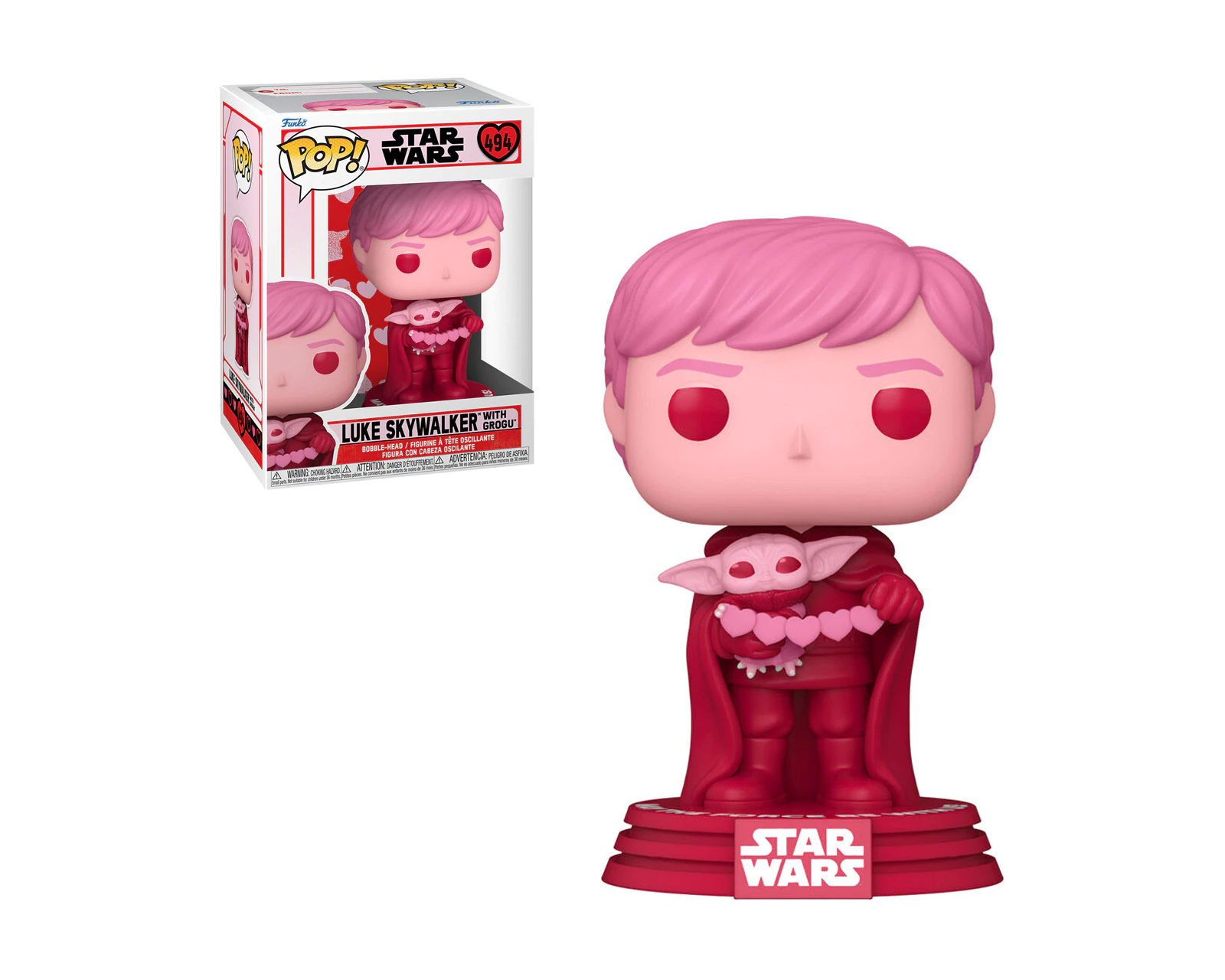 Foto 2 pulgar | Figura de Funko Pop Luke Skywalker con Grogu 494 Star Wars