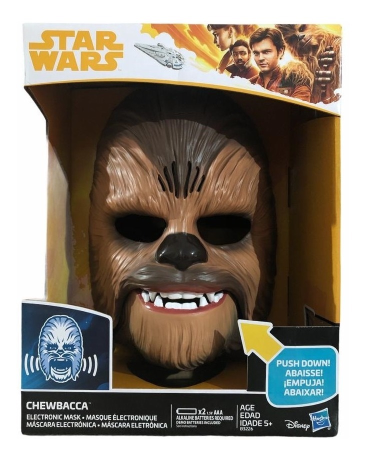 Foto 3 pulgar | Chewbacca Mascara Electrónica con Sonidos Star Wars Hasbro