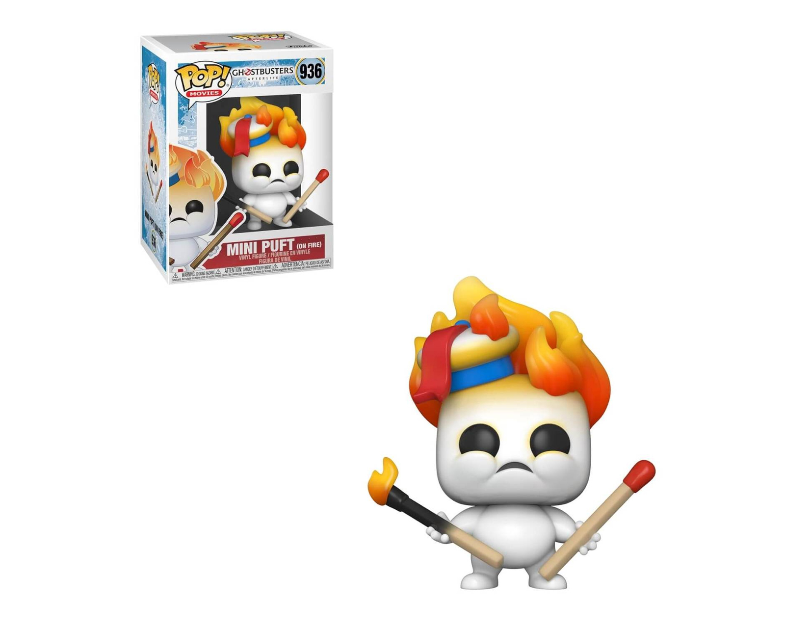 Foto 3 pulgar | Figura Funko Pop Mini Puft En Fuego 936 Cazafantasmas