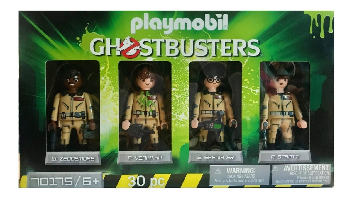 Playmobil Ghostbusters Cazafantasmas con 4 Piezas Playmobil Set 70175 color Café