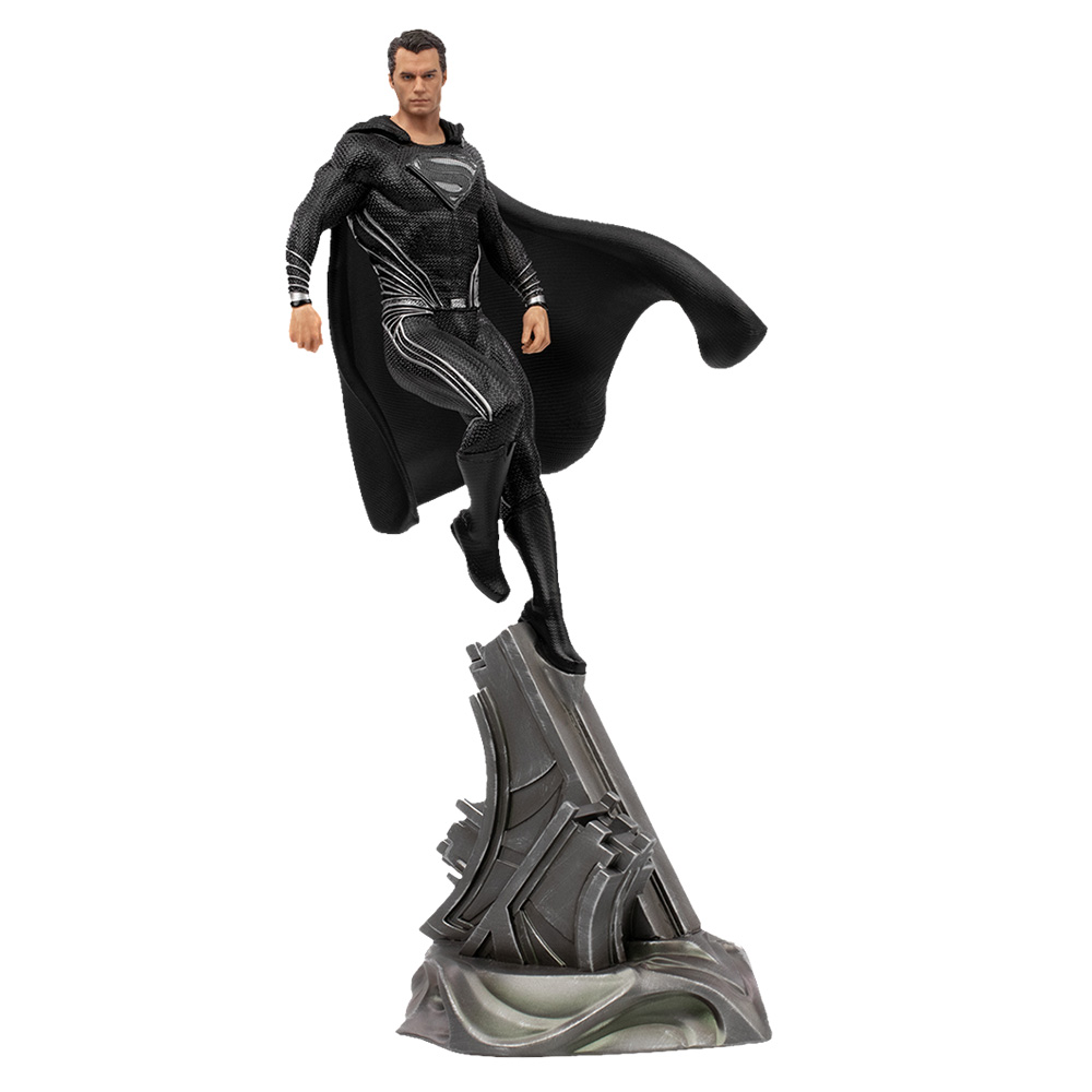 Foto 2 pulgar | Superman con Traje color Negro: Justice League Snyder Cut Escala 1:10 Iron Studios