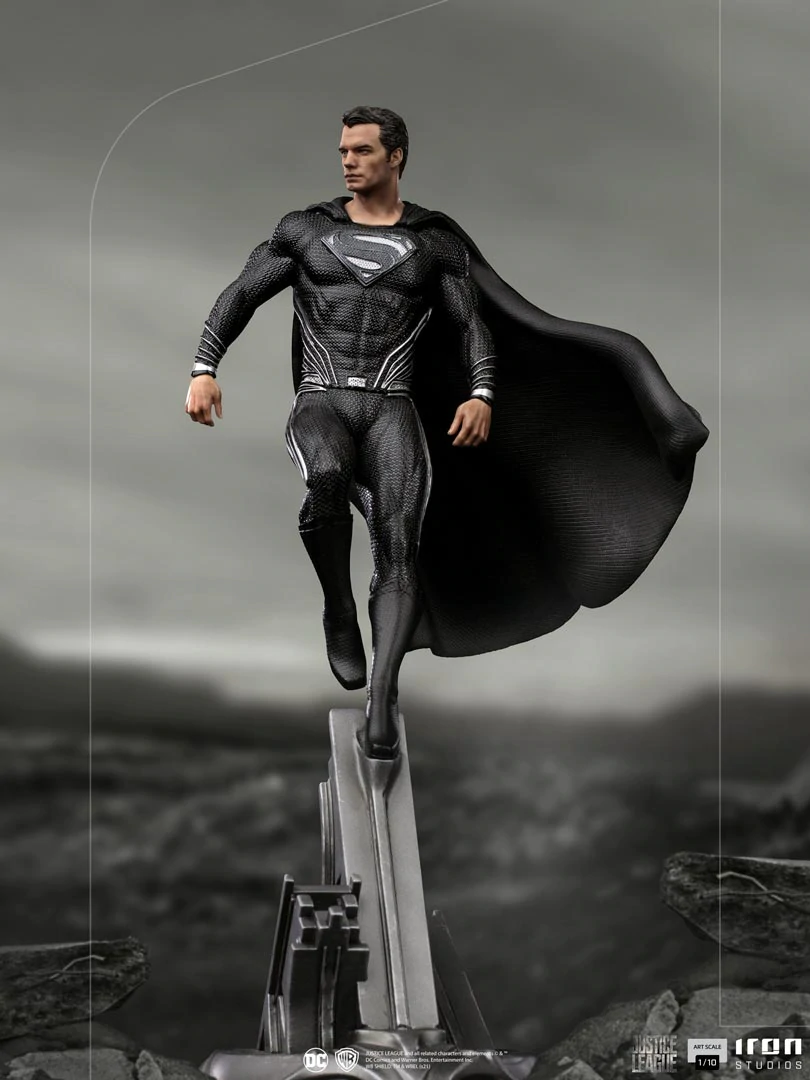 Foto 4 pulgar | Superman con Traje color Negro: Justice League Snyder Cut Escala 1:10 Iron Studios