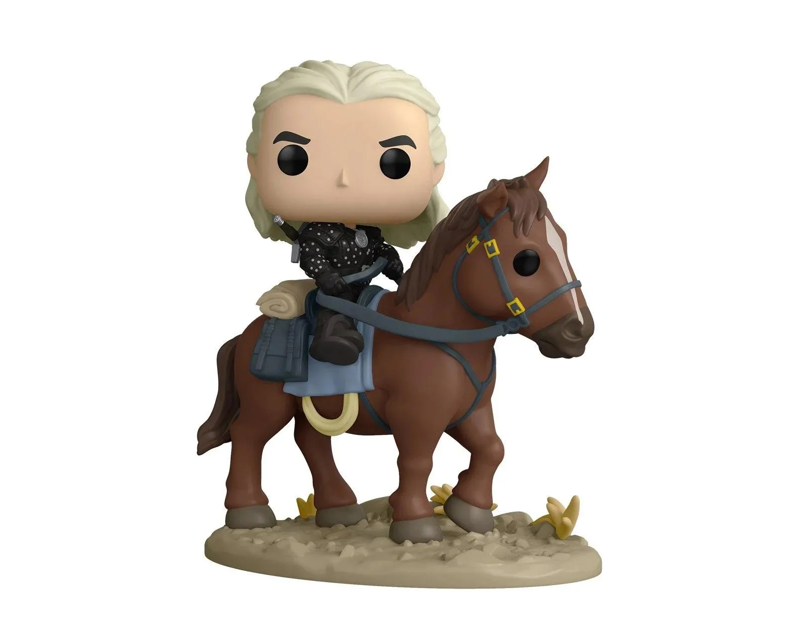 Foto 2 pulgar | Figura Geralt And Roach 108 The Witcher Funko Pop Games