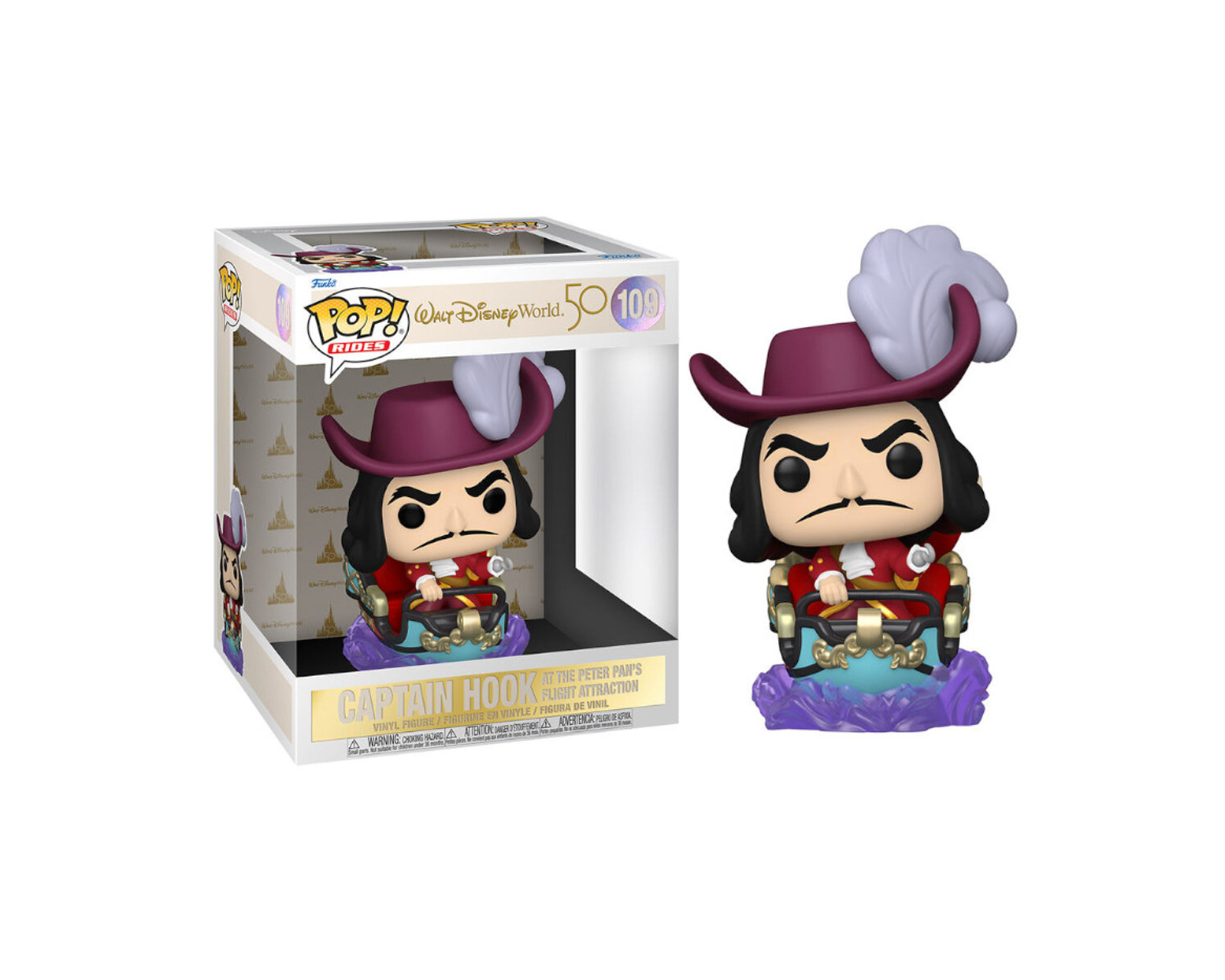 Foto 2 pulgar | Funko Pop Figura Captain Hook At The Peter Pans 109 Disney