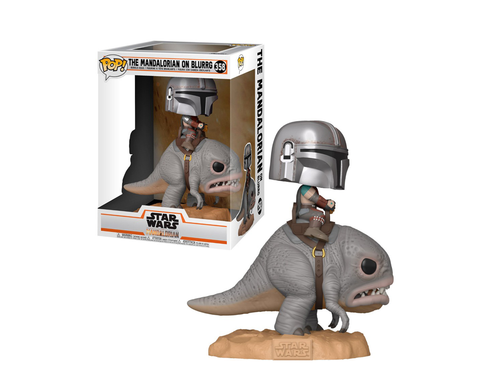 Foto 2 pulgar | Figura Funko Pop The Mandalorian On Blurrg 358 Star Wars