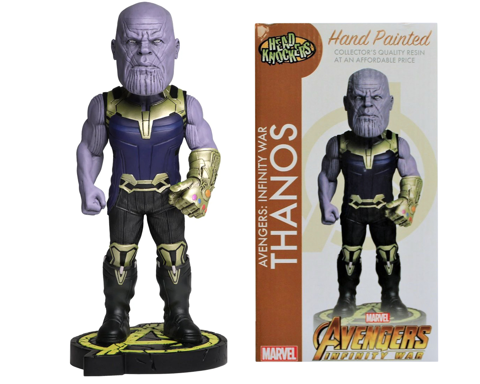 Foto 2 pulgar | Figura Neca Thanos Avengers Infinity War Head Knockers
