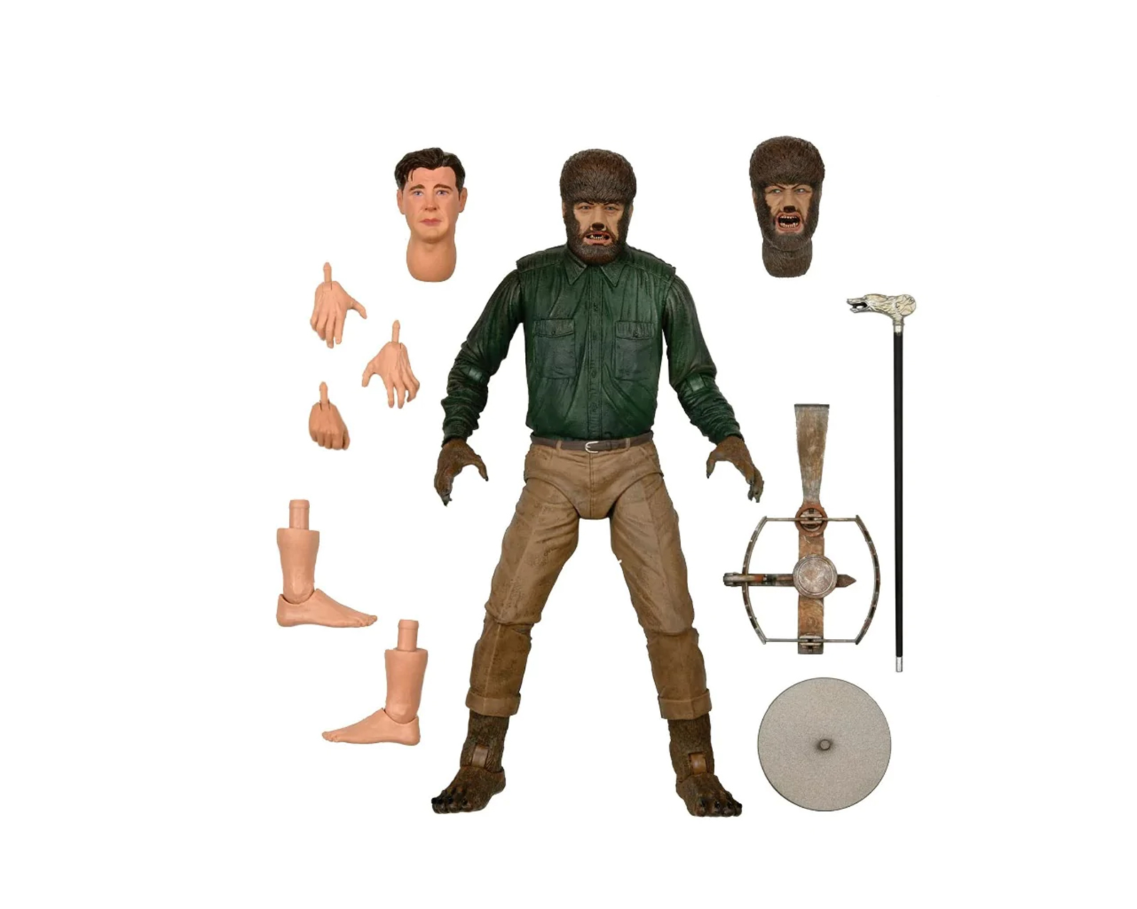 Foto 2 pulgar | Figura Neca The Wolf Man Universal Monsters
