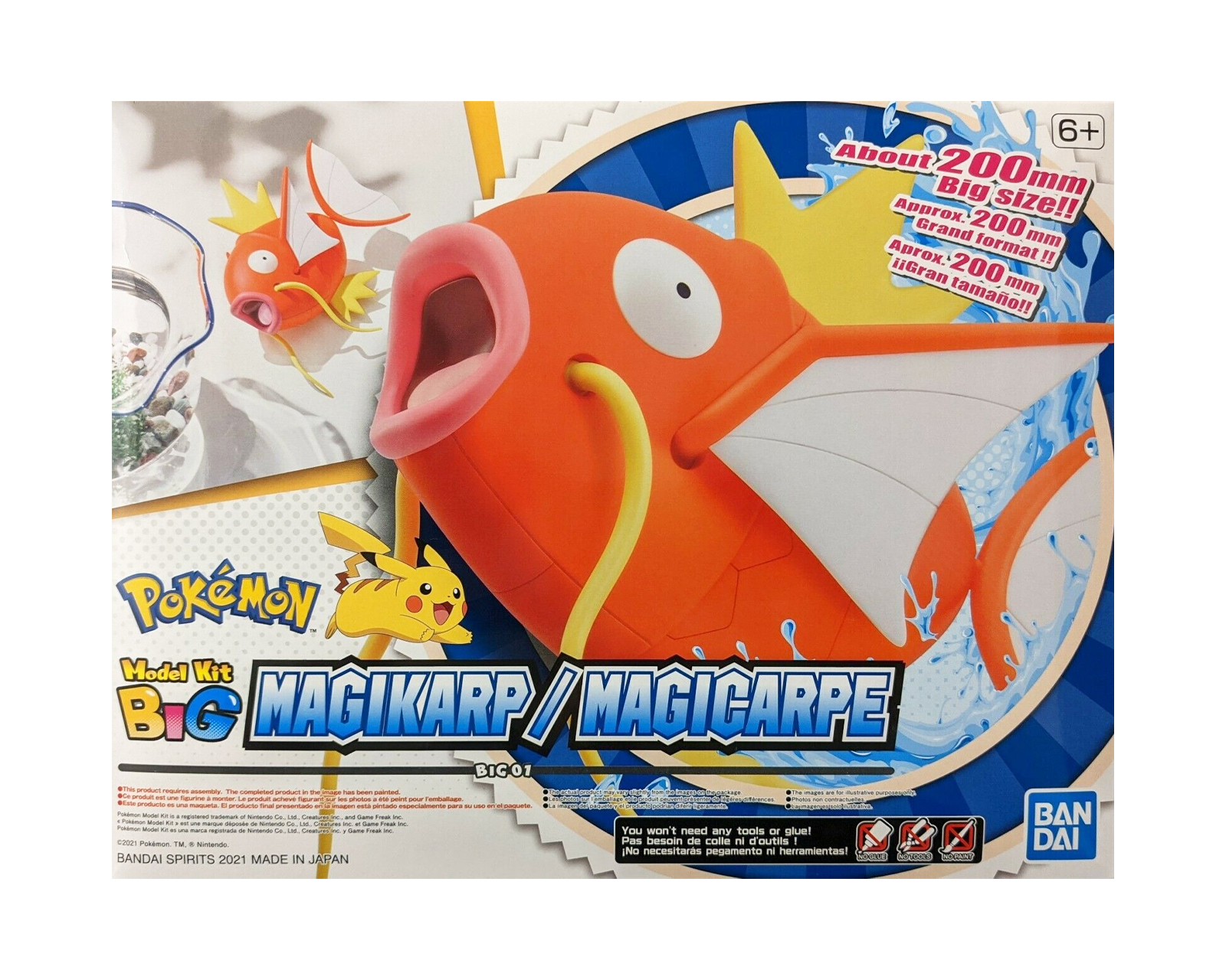 Foto 7 pulgar | Figura Bandai Magikarp Pokemon Model Kit Big 01 Hobby