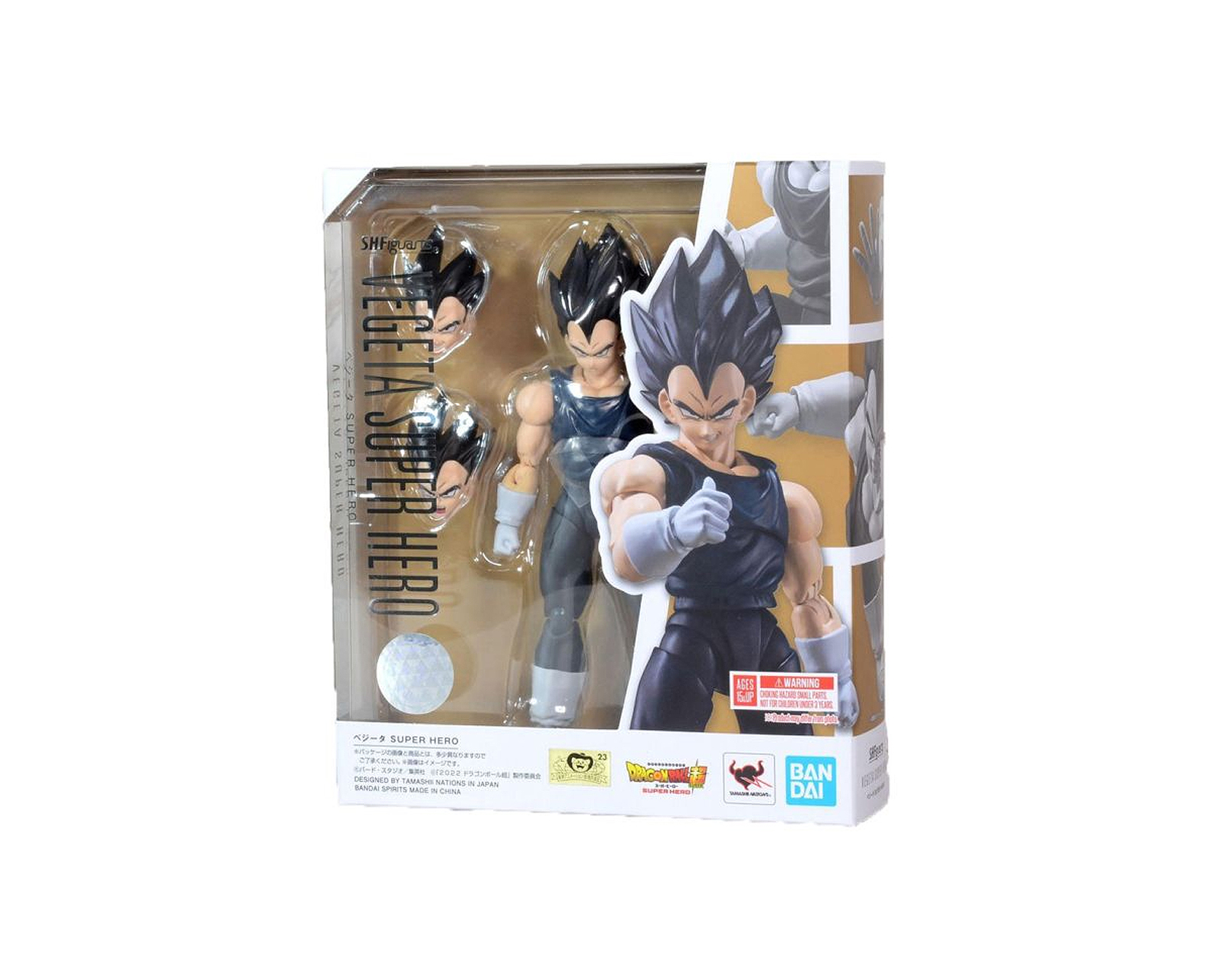 Foto 4 pulgar | Figura Bandai de Vegeta Dragon Ball Super Hero Sh Figuarts