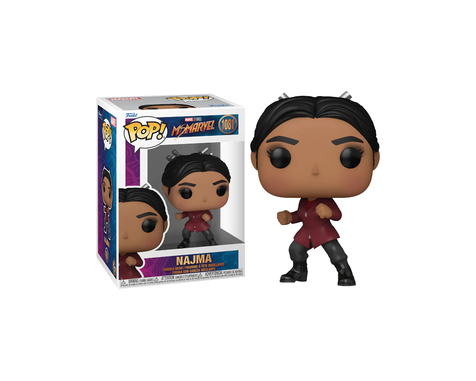 Foto 2 pulgar | Figura Funko Pop Najma 1081 Ms Marvel