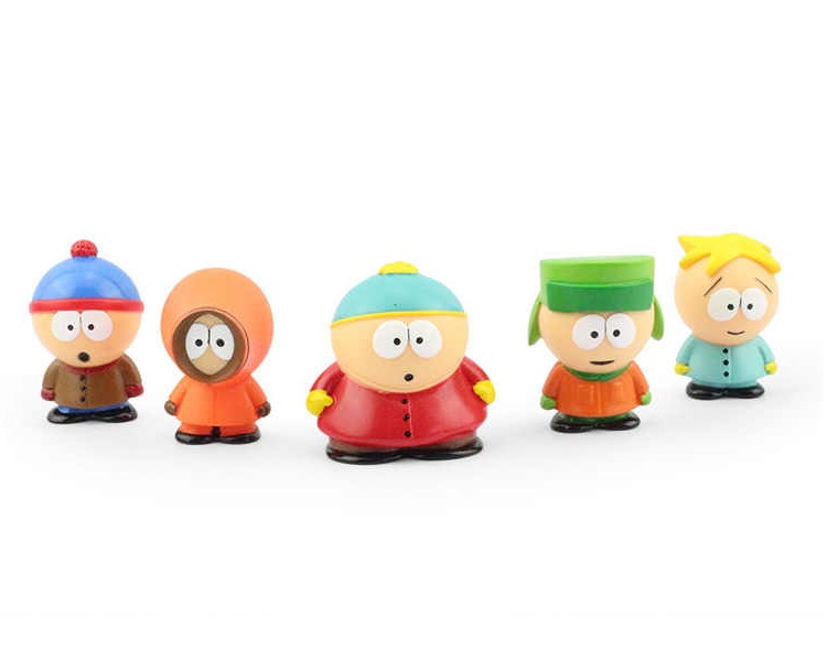 Foto 4 pulgar | Set de 5 Figuras Sp Multicolor South Park con Caja