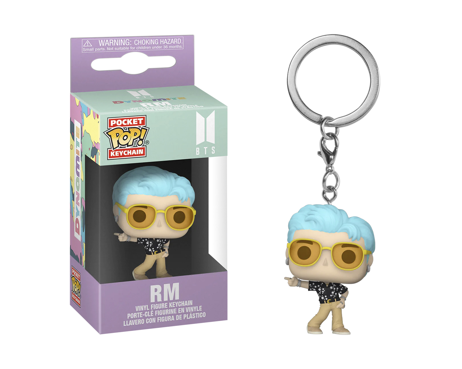Foto 2 pulgar | Figura Funko Pop Keychain: Bts - Dynamite - Rm Llavero