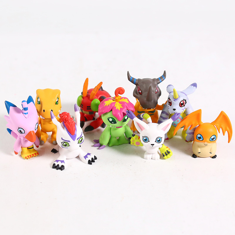 Foto 3 pulgar | 9 Figuras Anime Digimon Adventure 5 cm