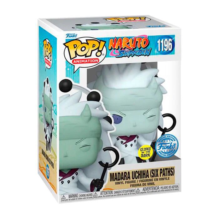 Foto 2 | Funko Pop Madara Uchiha Six Paths 1196 Naruto Glow Exclusivo