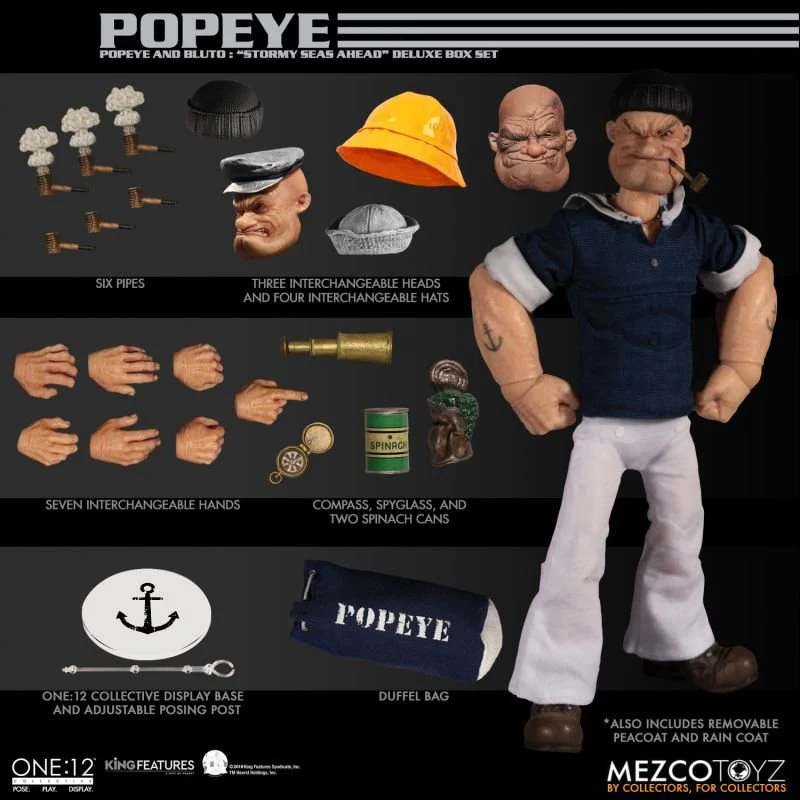 Foto 3 pulgar | Bluto And Popeye Deluxe Set One:12 Mezco