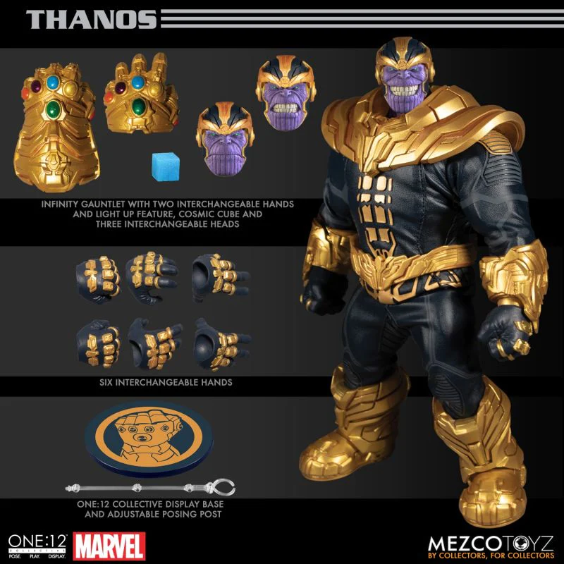 Foto 3 pulgar | Thanos One:12 Mezco Marvel