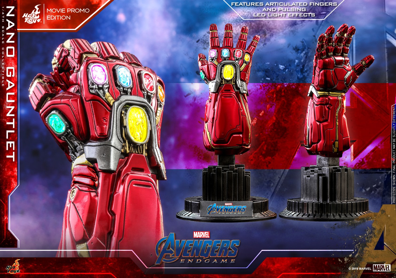 Foto 3 pulgar | Nano Gaunlet 1/4 Hot Toys Endgame